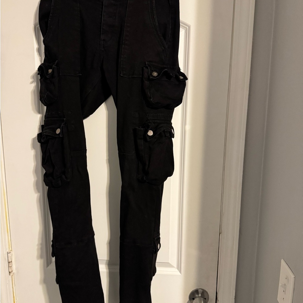 MNML Men's Black Cargo Pants